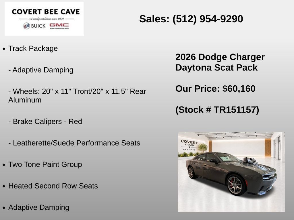 New 2026 Dodge Charger Daytona Scat Pack w/ Track Package AWD/4WD image 18