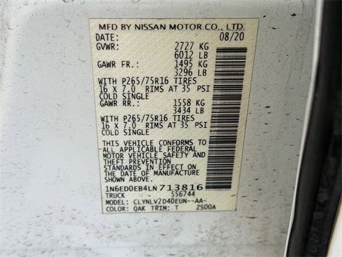 Used 2020 Nissan Frontier PRO-4X w/ Pro-4x Utility Package image 41