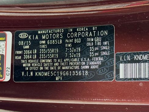 Used 2016 Kia Sedona SX Limited FWD image 33