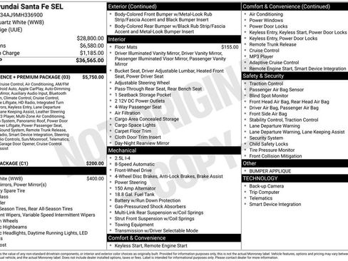 Certified 2021 Hyundai Santa Fe SEL w/ Convenience + Premium Package image 13