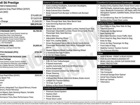 Used 2021 Audi S6 Prestige w/ Prestige Package image 45