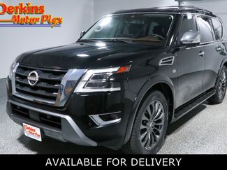 Used 2021 Nissan Armada Platinum w/ Captain's Chairs Package AWD/4WD video 1