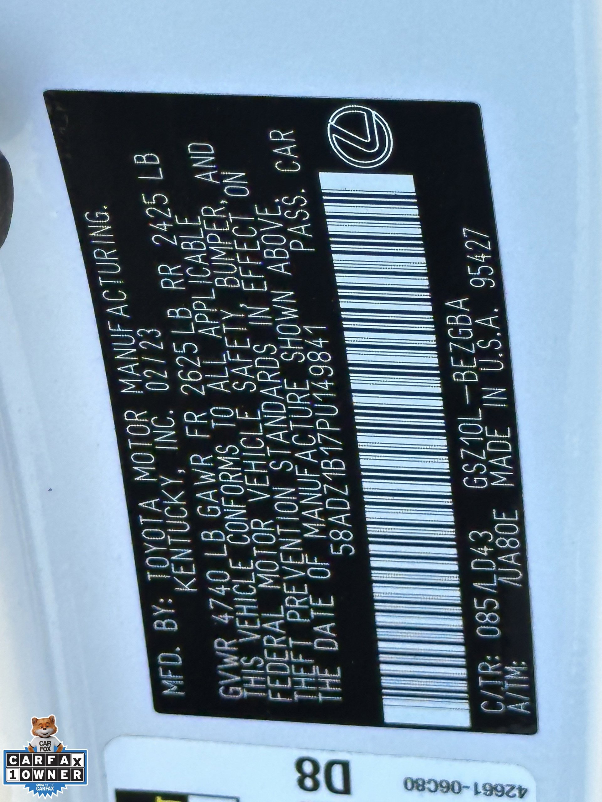 Used 2023 Lexus ES 350 w/ Premium Package FWD image 54