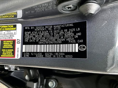 Used 2022 Lexus ES 350 image 36