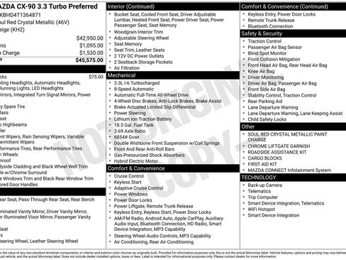 New 2026 MAZDA CX-90 3.3 Turbo w/ Preferred Package AWD/4WD image 4