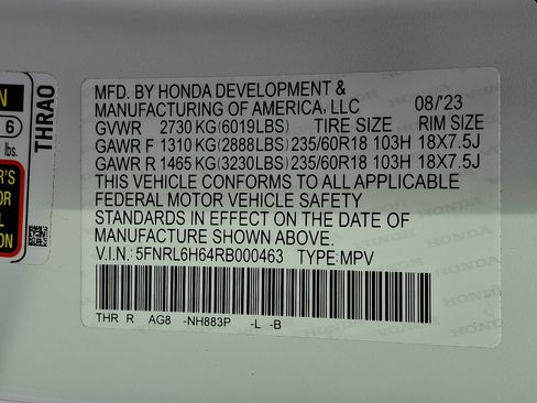Certified 2024 Honda Odyssey EX-L image 26