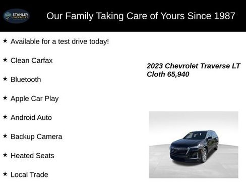 Used 2023 Chevrolet Traverse LT w/ Rear Camera Mirror Package AWD/4WD image 9