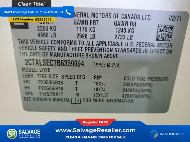 Used 2011 GMC Terrain SLE FWD image 17