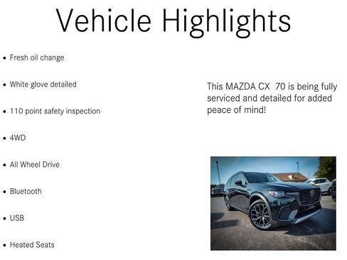 Used 2025 MAZDA CX-70 Plug-In Hybrid w/ Premium Pkg image 5