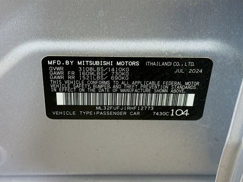 Used 2024 Mitsubishi Mirage G4 Black Edition FWD image 28