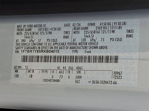 Certified 2024 Ford Transit 250 Low Roof w/ Exterior Upgrade Package image 27