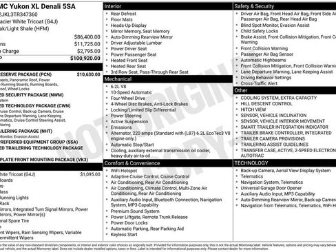 New 2026 GMC Yukon XL Denali w/ Denali Reserve Package AWD/4WD image 10