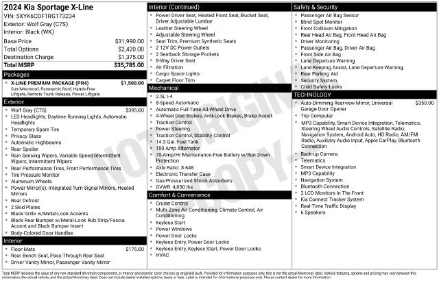 Certified 2024 Kia Sportage X-Line w/ X-Line Premium Package AWD/4WD image 4