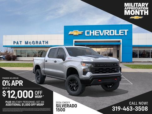 New 2026 Chevrolet Silverado 1500 Custom Trail Boss AWD/4WD image 1