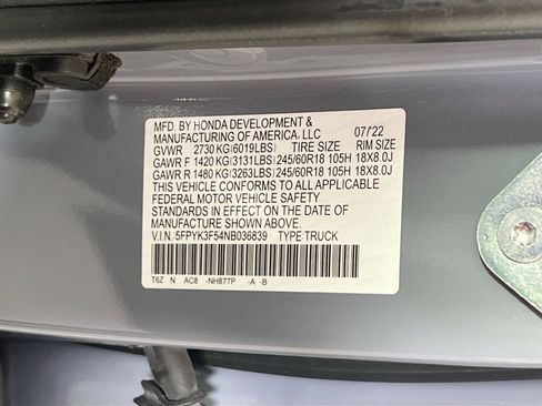 Used 2022 Honda Ridgeline RTL image 31