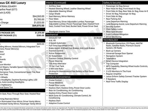 Used 2020 Lexus GX 460 Luxury w/ Off Road Package AWD/4WD image 1