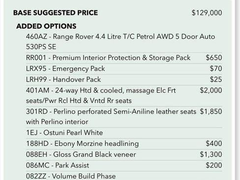 Used 2023 Land Rover Range Rover SE image 2