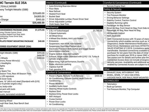 Certified 2018 GMC Terrain SLE w/ Driver Convenience Package image 2