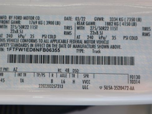 Used 2022 Ford F150 Limited image 71