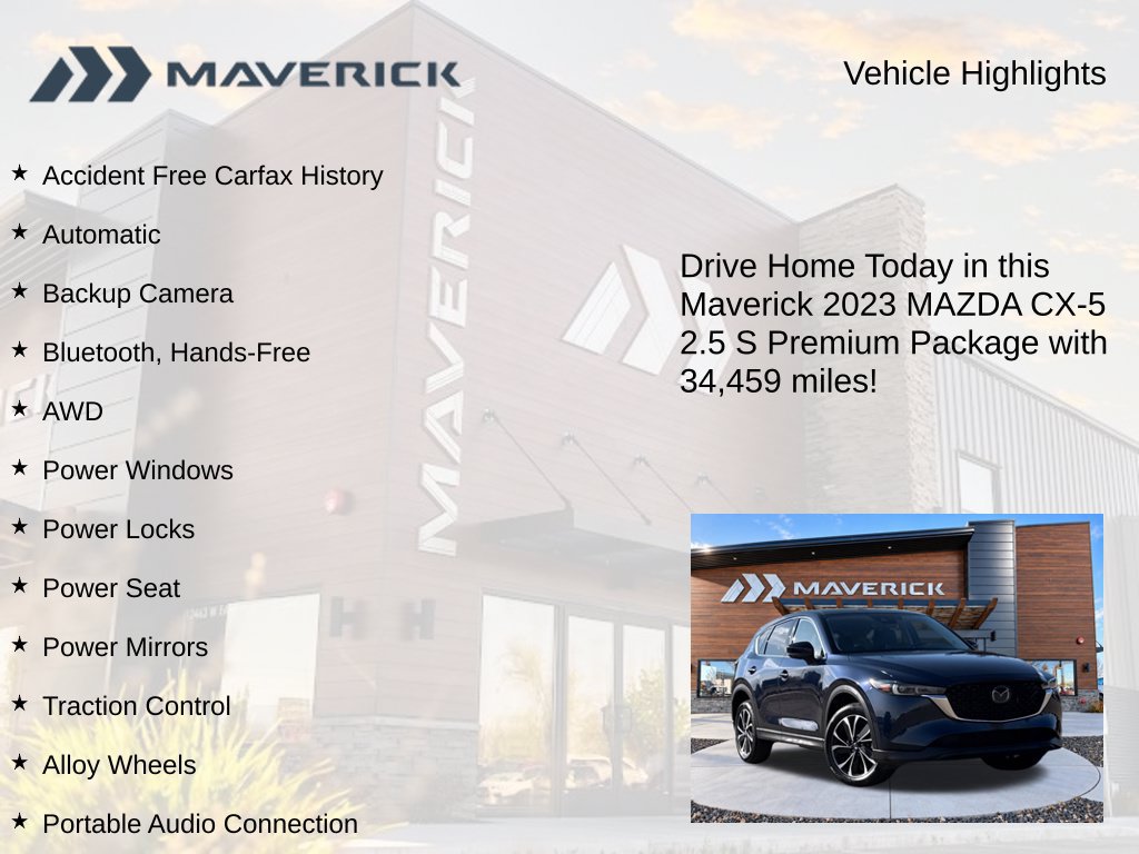 Used 2023 MAZDA CX-5 AWD 2.5 S w/ Premium Package image 5