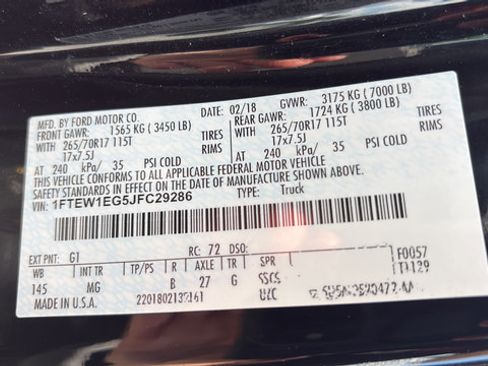 Used 2018 Ford F150 XLT AWD/4WD image 15