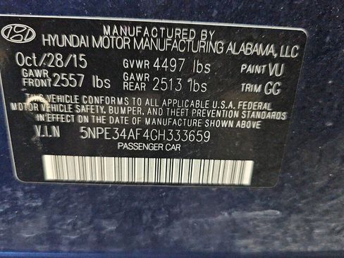 Used 2016 Hyundai Sonata Sport w/ Option Group 03 image 15