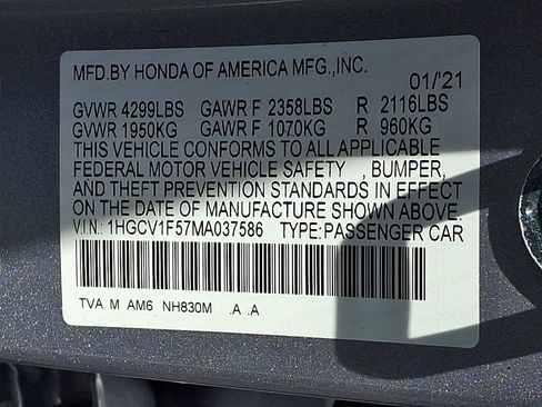 Used 2021 Honda Accord EX-L image 30