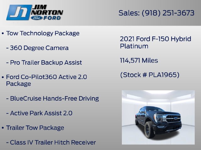 Certified 2021 Ford F150 Platinum w/ Equipment Group 701A High AWD/4WD image 11