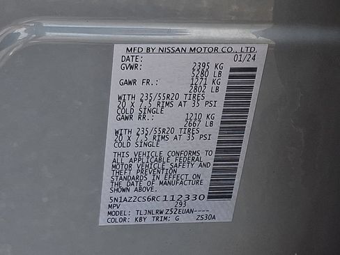 Certified 2024 Nissan Murano SL AWD/4WD image 28