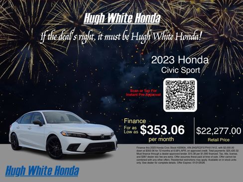 Used 2023 Honda Civic Sport image 3