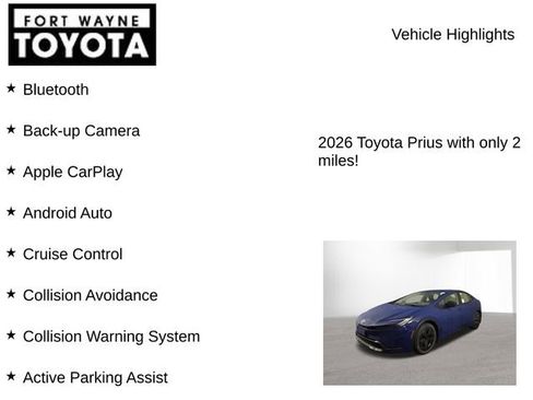 New 2026 Toyota Prius LE FWD image 7