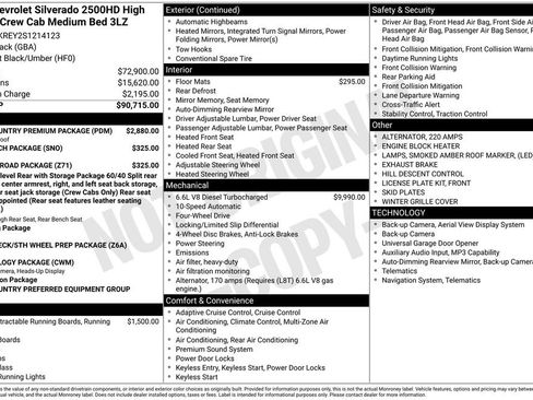 Certified 2025 Chevrolet Silverado 2500 High Country w/ High Country Premium Package AWD/4WD image 4