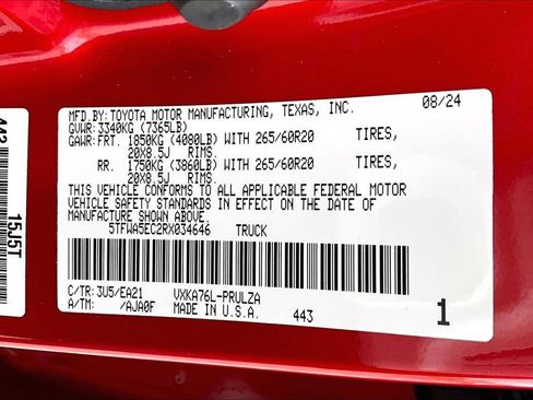 Used 2024 Toyota Tundra Limited w/ TRD Off-Road Package AWD/4WD image 29