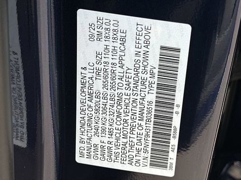 New 2026 Honda Passport RTL image 13