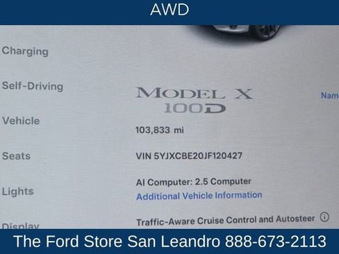 Used 2018 Tesla Model X P100D AWD/4WD image 5