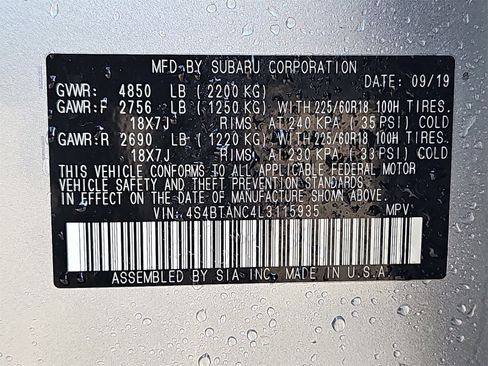 Used 2020 Subaru Outback Limited w/ Popular Package #2 image 14