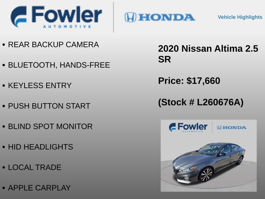 Used 2020 Nissan Altima 2.5 SR AWD/4WD image 4