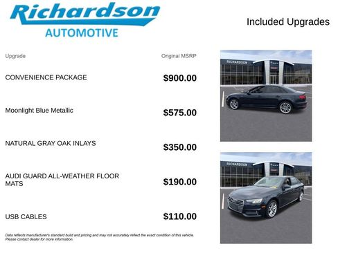 Used 2017 Audi A4 2.0T Ultra Premium w/ Convenience Package FWD image 6