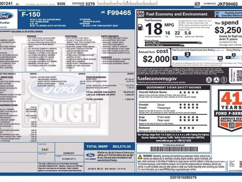 Used 2018 Ford F150 Lariat w/ Equipment Group 502A Luxury image 5