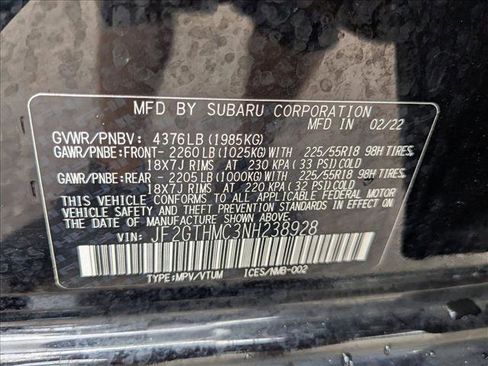 Used 2022 Subaru Crosstrek 2.5i Limited w/ Moonroof Package 1 image 21