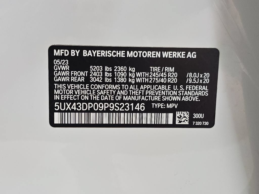 Certified 2023 BMW X3 sDrive30i w/ M Sport Package RWD image 34