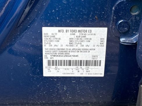 Used 2022 Ford Explorer ST w/ Equipment Group 401A AWD/4WD image 26