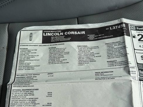 Used 2022 Lincoln Corsair AWD w/ Premium Package image 37