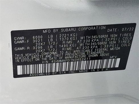 Used 2022 Subaru Ascent Limited w/ Technology Package image 27