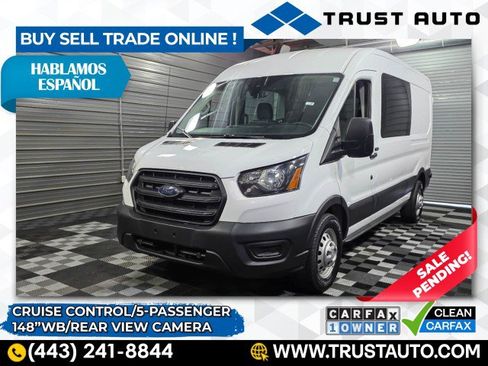 Used 2020 Ford Transit 150 148''WB Crew Medium Roof Miniv image 1