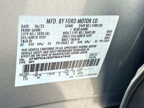 Certified 2023 Ford Edge SEL AWD/4WD image 38