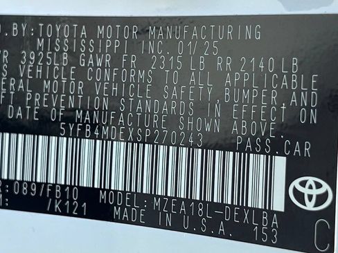 Certified 2025 Toyota Corolla LE FWD image 24