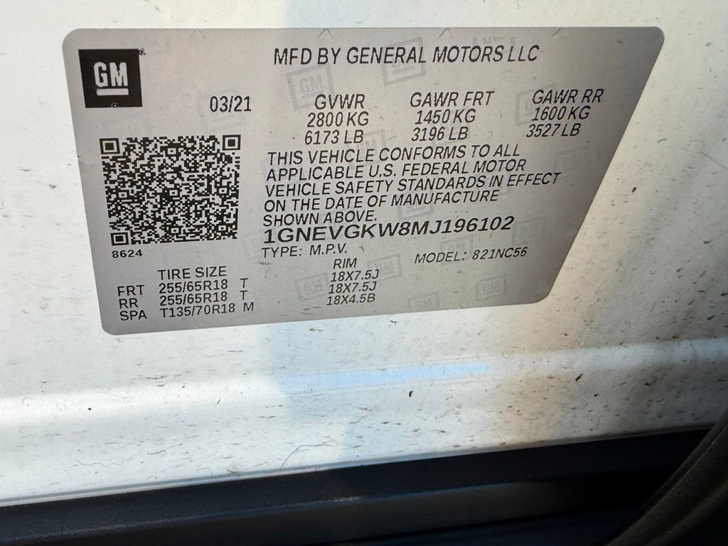 Used 2021 Chevrolet Traverse LT AWD/4WD image 62
