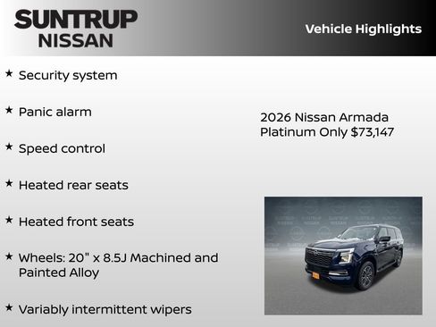 New 2026 Nissan Armada Platinum image 30