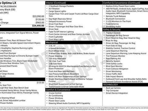 Used 2020 Kia Optima LX image 29